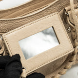 Balenciaga women's handbag Beige luxury designer calf