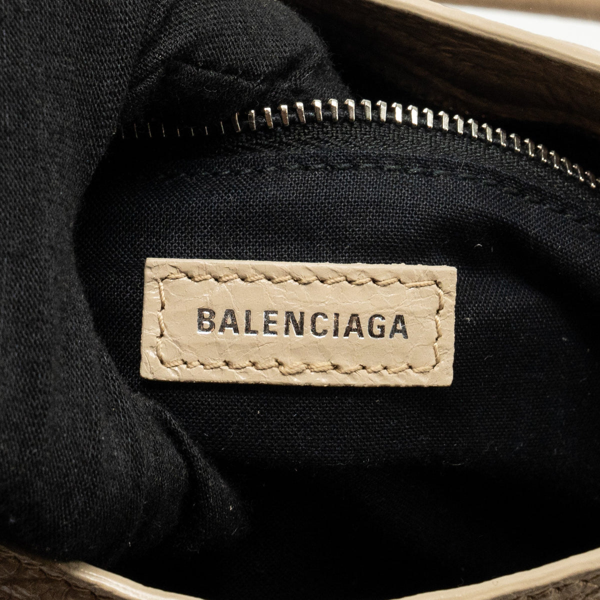 Balenciaga authentic luxury handbag Beige calf craftsmanship