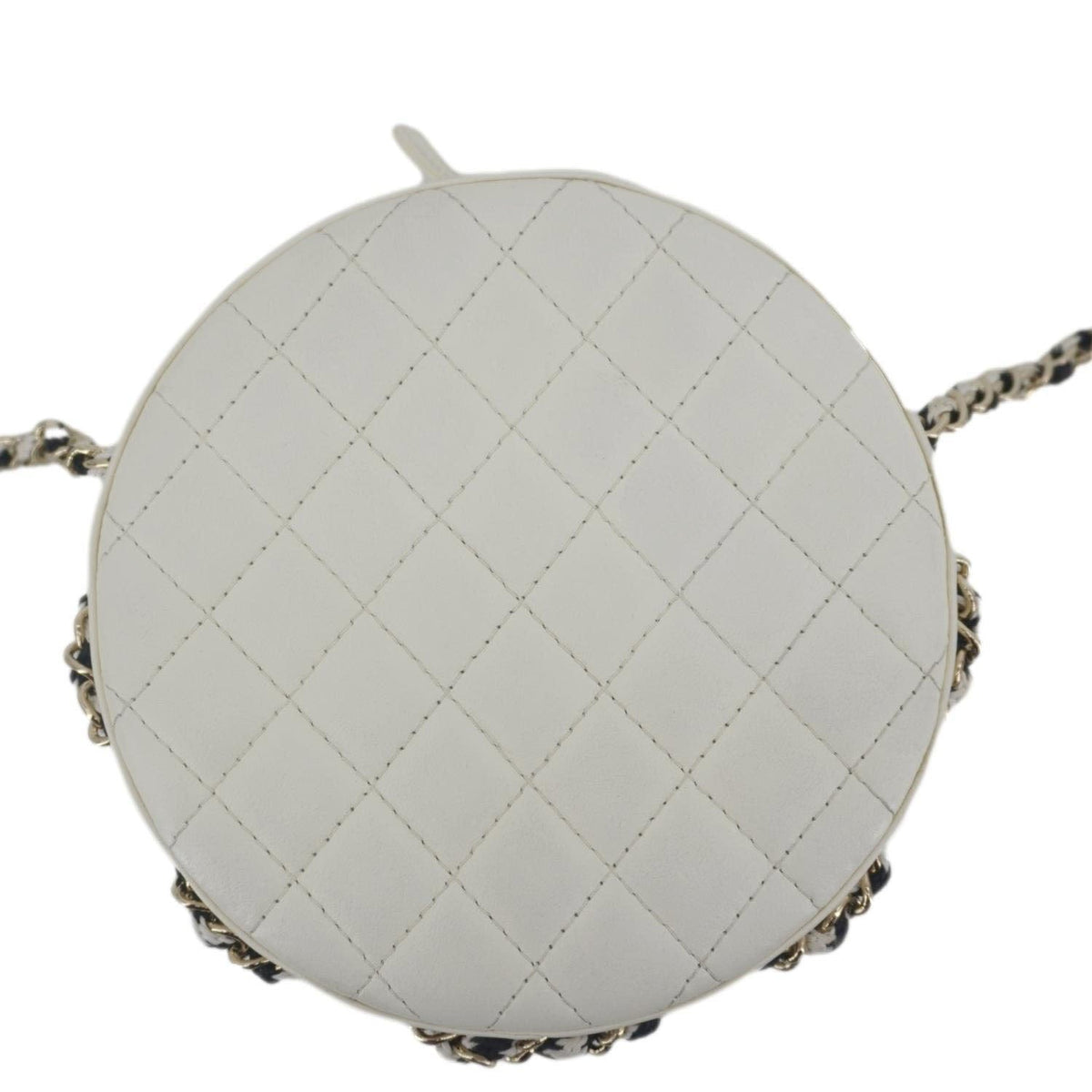 Chanel Bags Chanel Coco Lifesaver Leather Round Crossbody Bag White Luxury Designer Leather Handbag