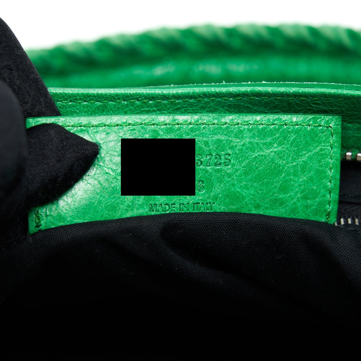 Balenciaga Lace City Bag Green SHW — Designer Leather Handbag