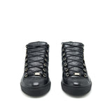 Side view of Balenciaga shoe Black premium designer bag