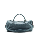 Balenciaga designer handbag leather closeup detail