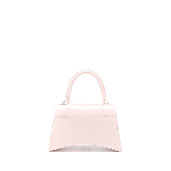 Balenciaga Hourglass S Calfskin Pink SHW | Designer Top Handle Bag
