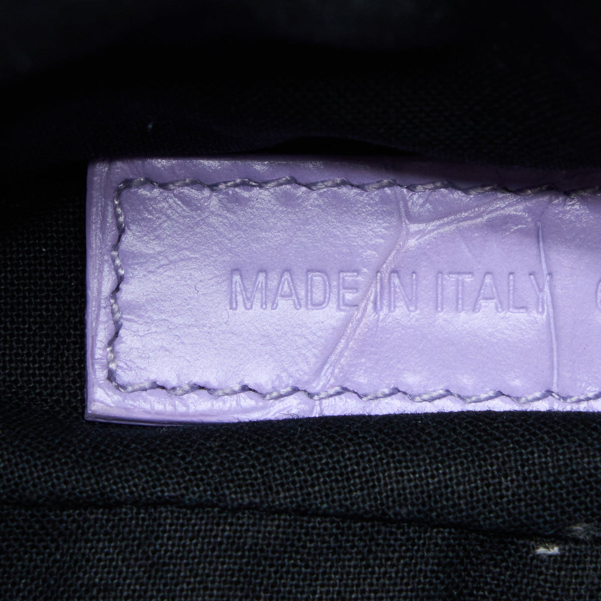 Balenciaga Le Cagole XS Shoulder Bag Croc Embossed Calfskin Light Purple SHW | Studded Leather Shoulder Bag