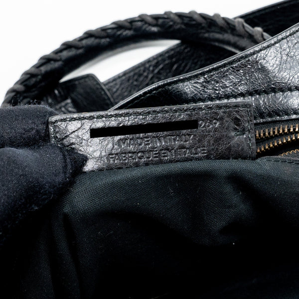 Balenciaga Classic City Bag leather Black Ruthenium Gold Hardware — Designer Leather Handbag