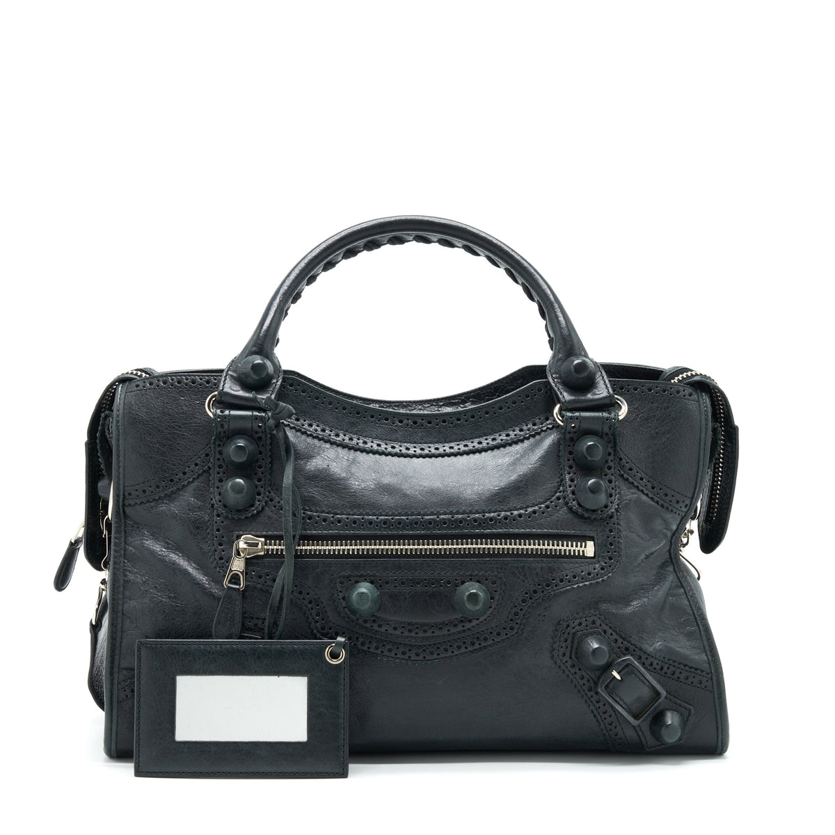 Balenciaga Giant City Bag Black SHW — Designer Leather Handbag
