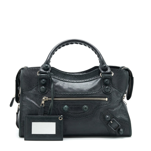 Balenciaga Giant City Bag Black SHW — Designer Leather Handbag