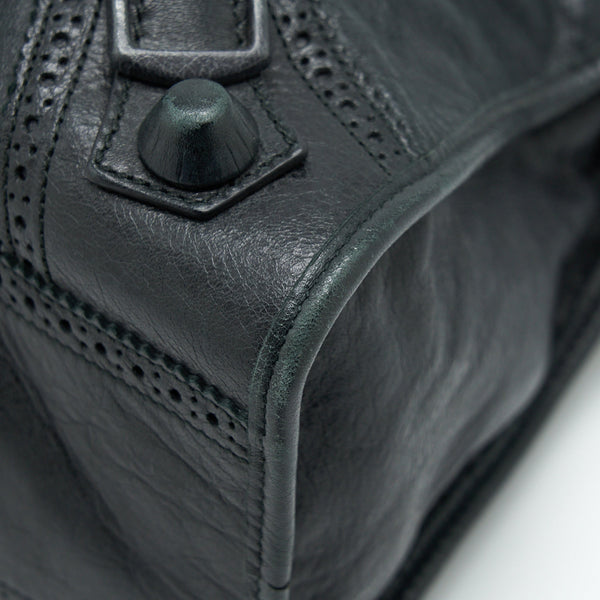Balenciaga Giant City Bag Black SHW — Designer Leather Handbag