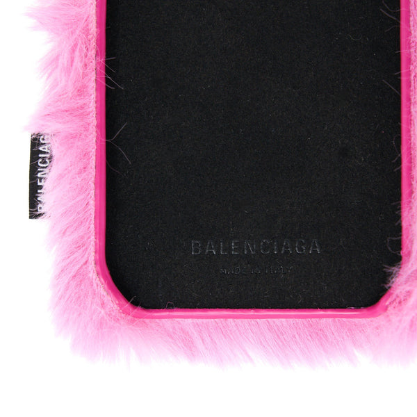 Balenciaga Iphone12 /12 pro Fluffy Bunny Phone Case Pink | Designer Luxury Handbag