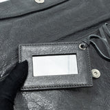Balenciaga designer handbag leather closeup detail