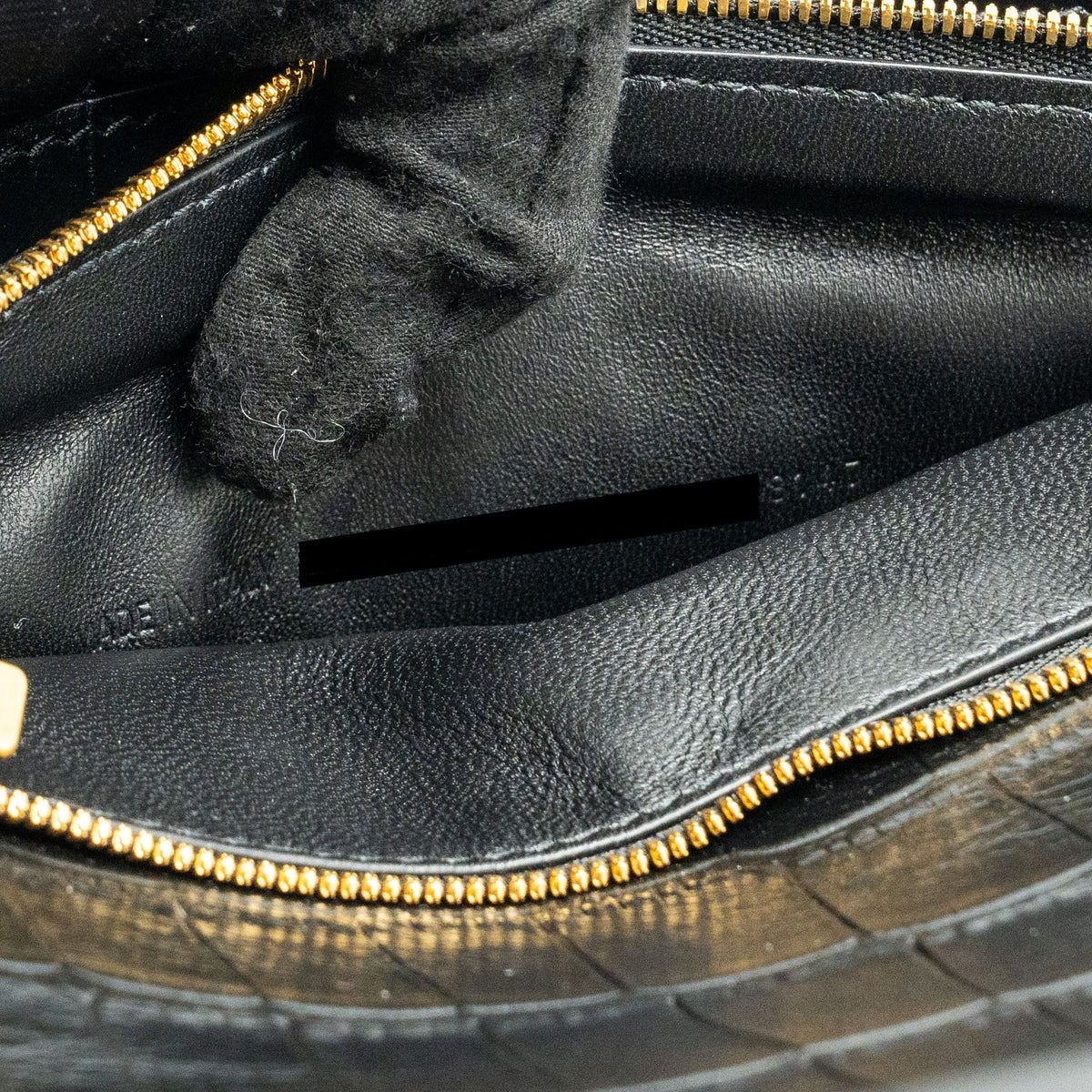 Balenciaga Gossip shoulder bag croc-embossed calfskin black GHW — Designer Shoulder Bag