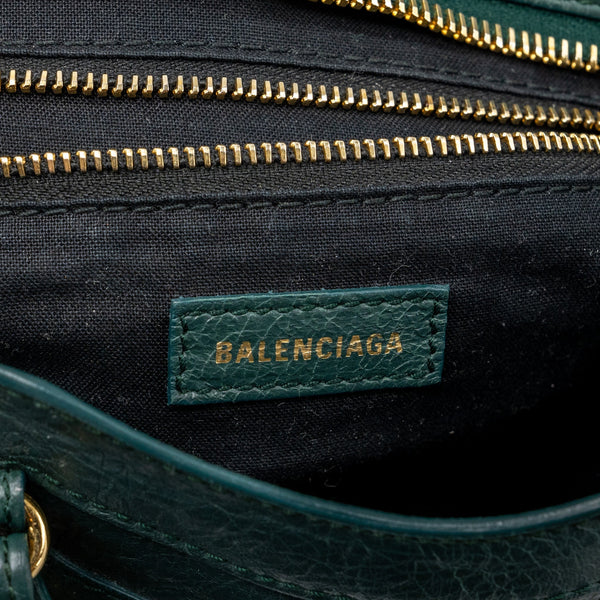 Balenciaga Mini City Bag Dark Green GHW — Designer Leather Handbag