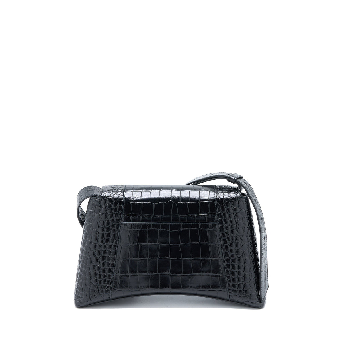 Side view of Balenciaga handbag Black premium designer bag