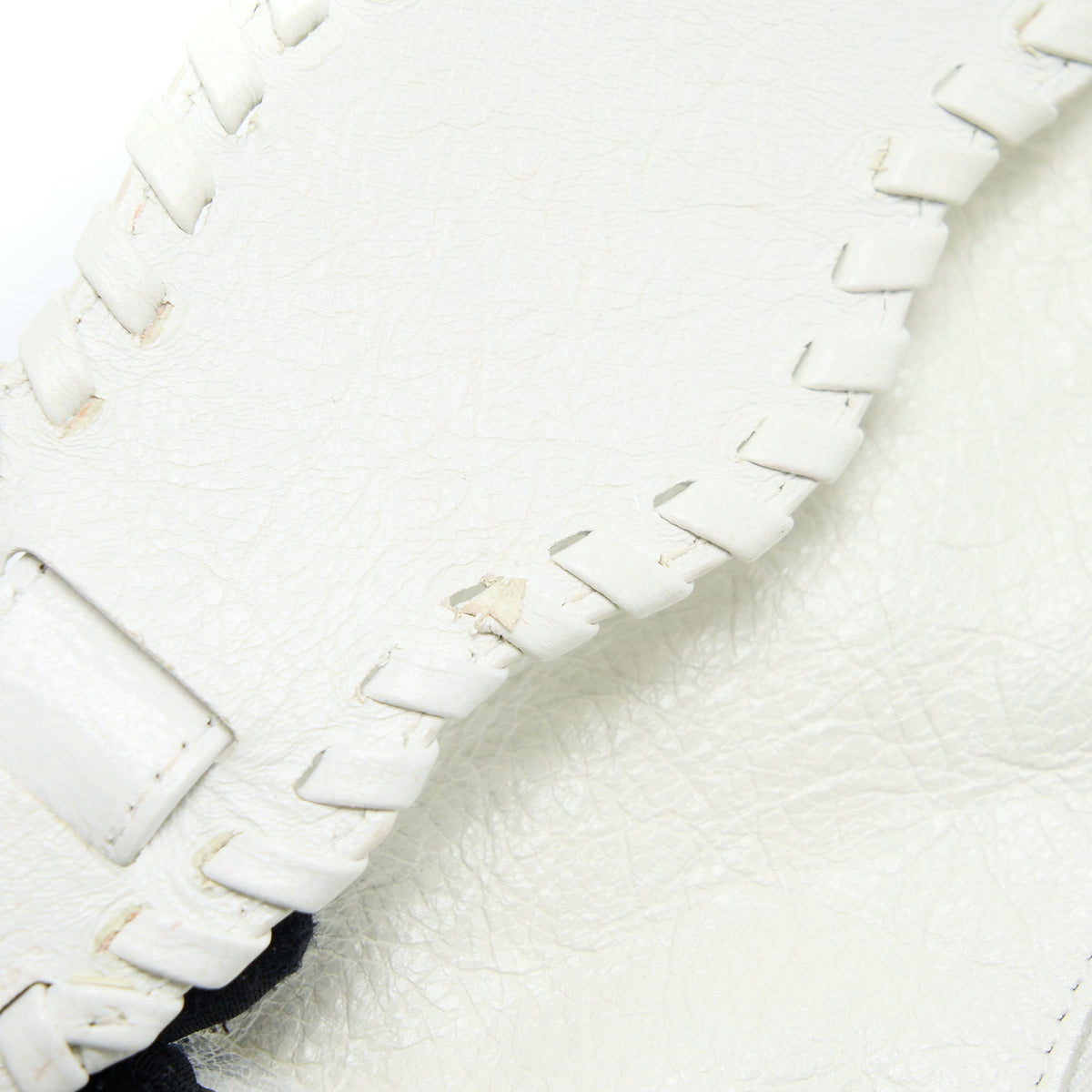 Balenciaga Le Cagole XS Shoulder Bag Lambskin White SHW | Studded Leather Shoulder Bag