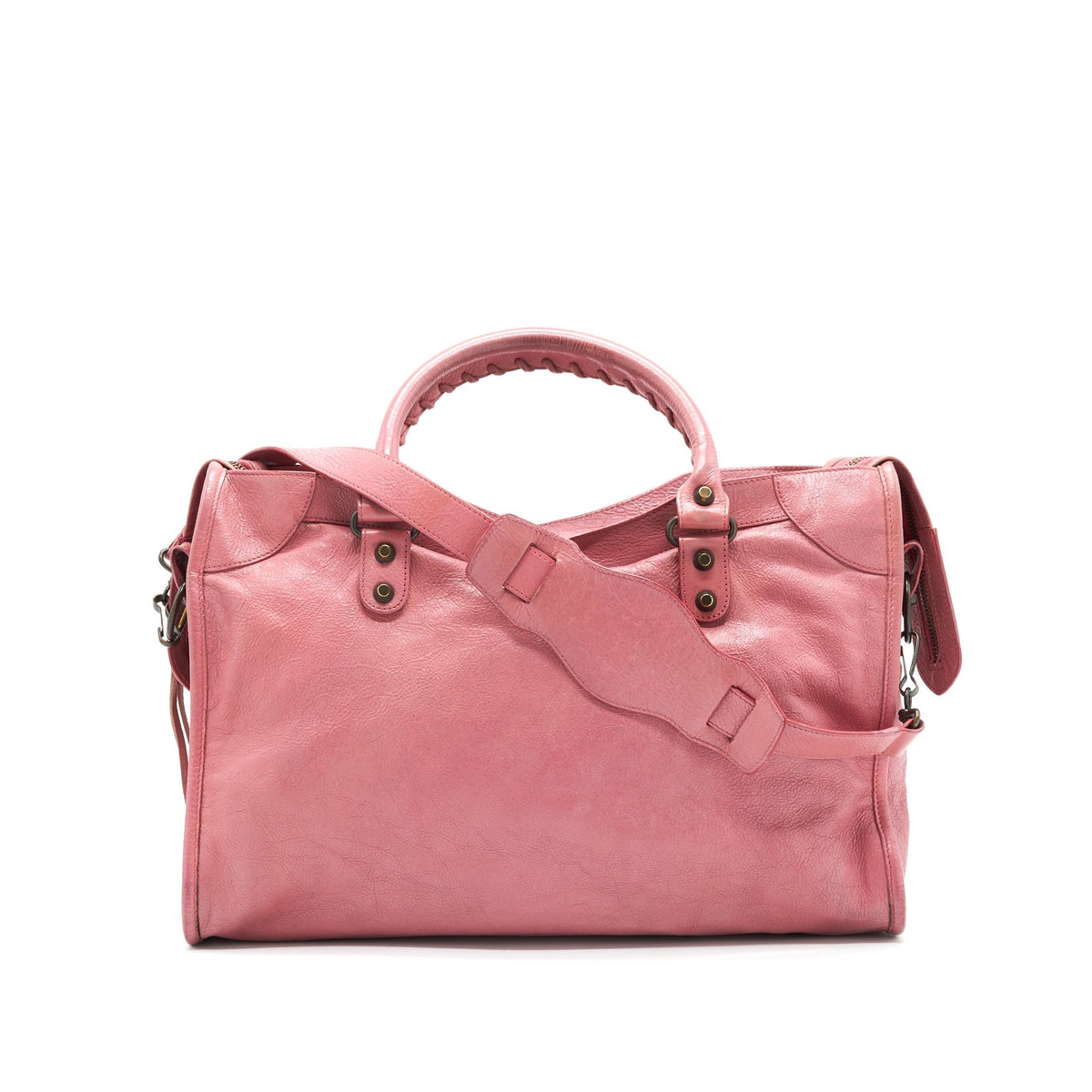 Balenciaga Classic City Bag in Pink — Designer Leather Handbag