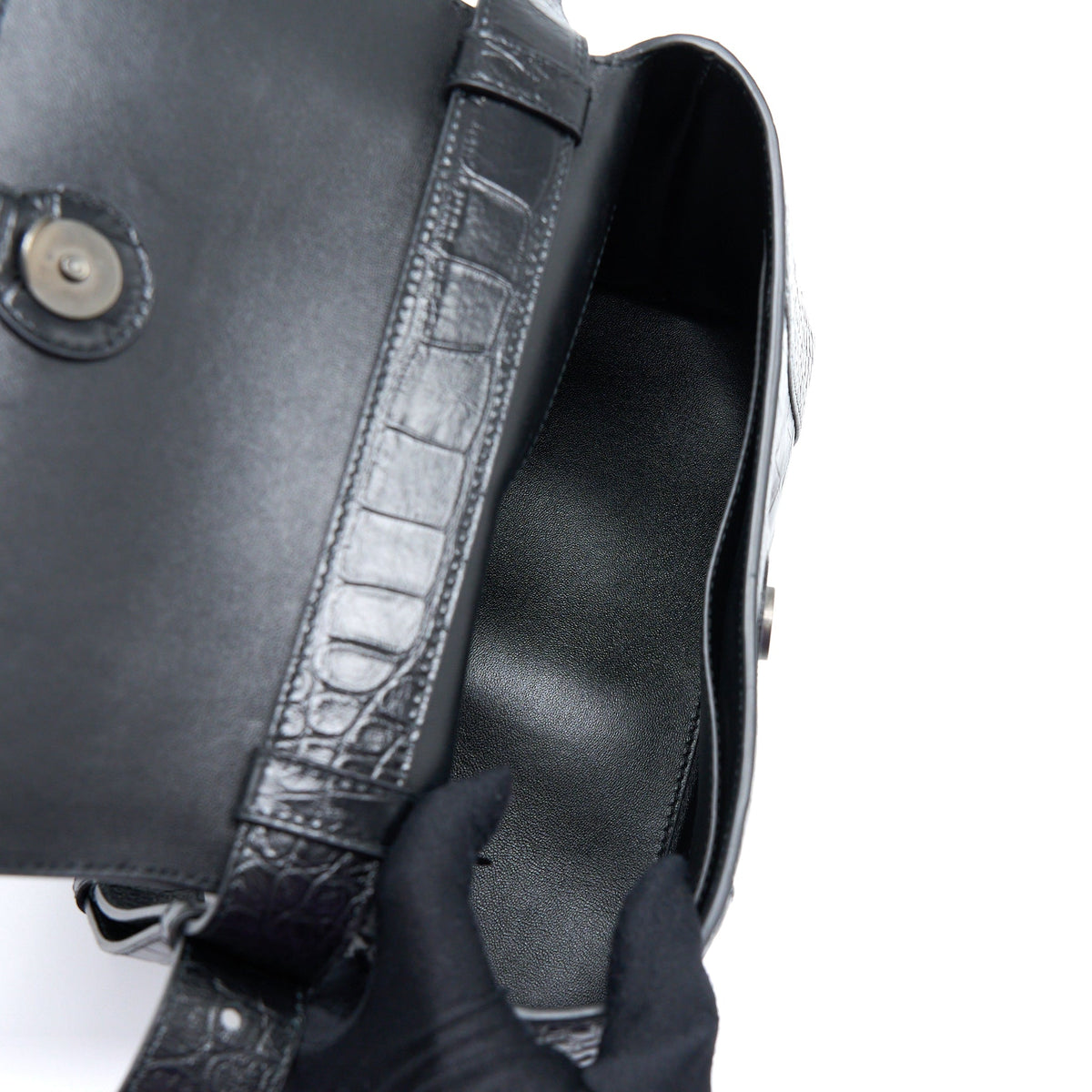 Balenciaga women's handbag Black luxury designer leather