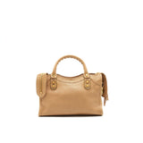 Balenciaga authentic luxury handbag Beige leather craftsmanship