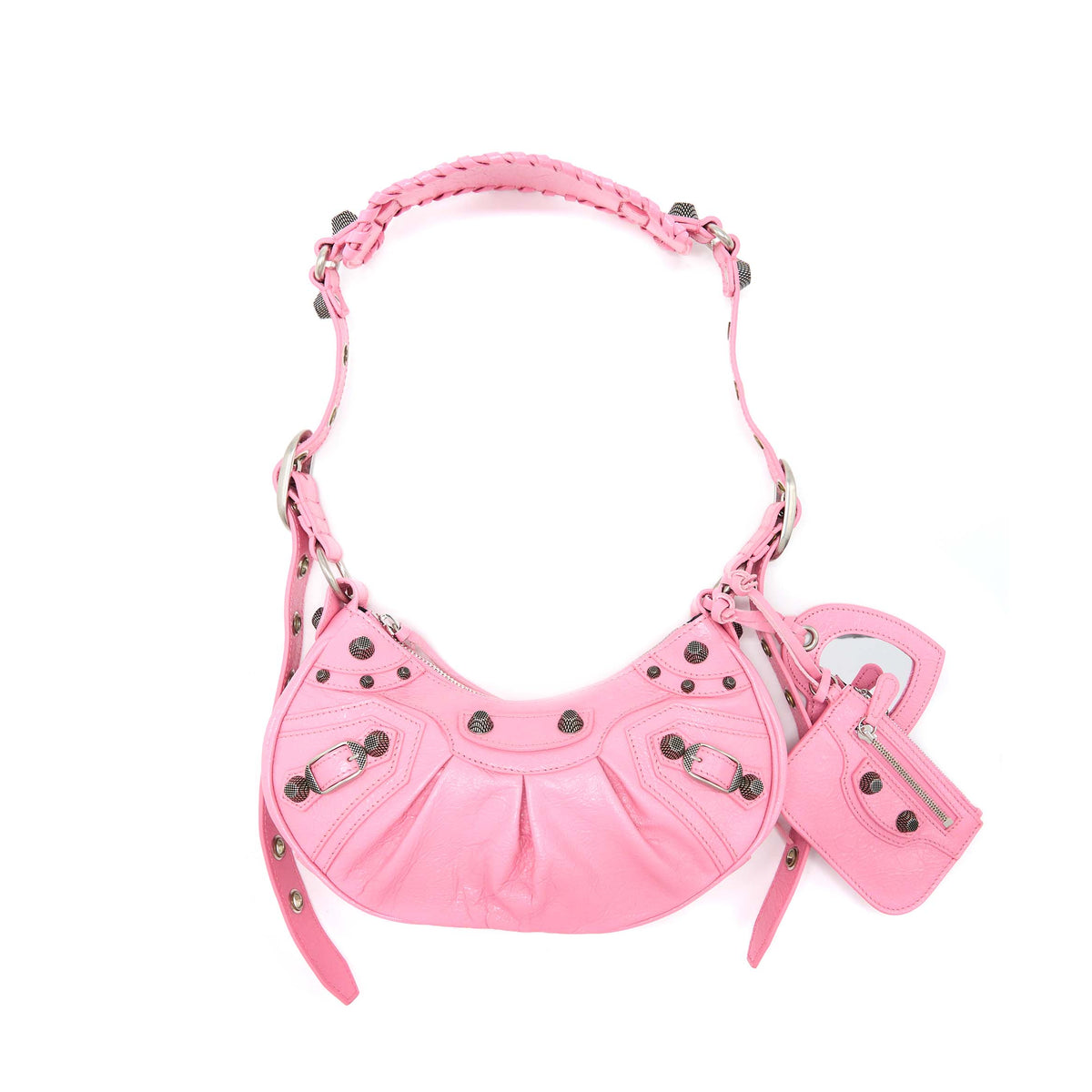 Balenciaga women's handbag Pink luxury designer calf