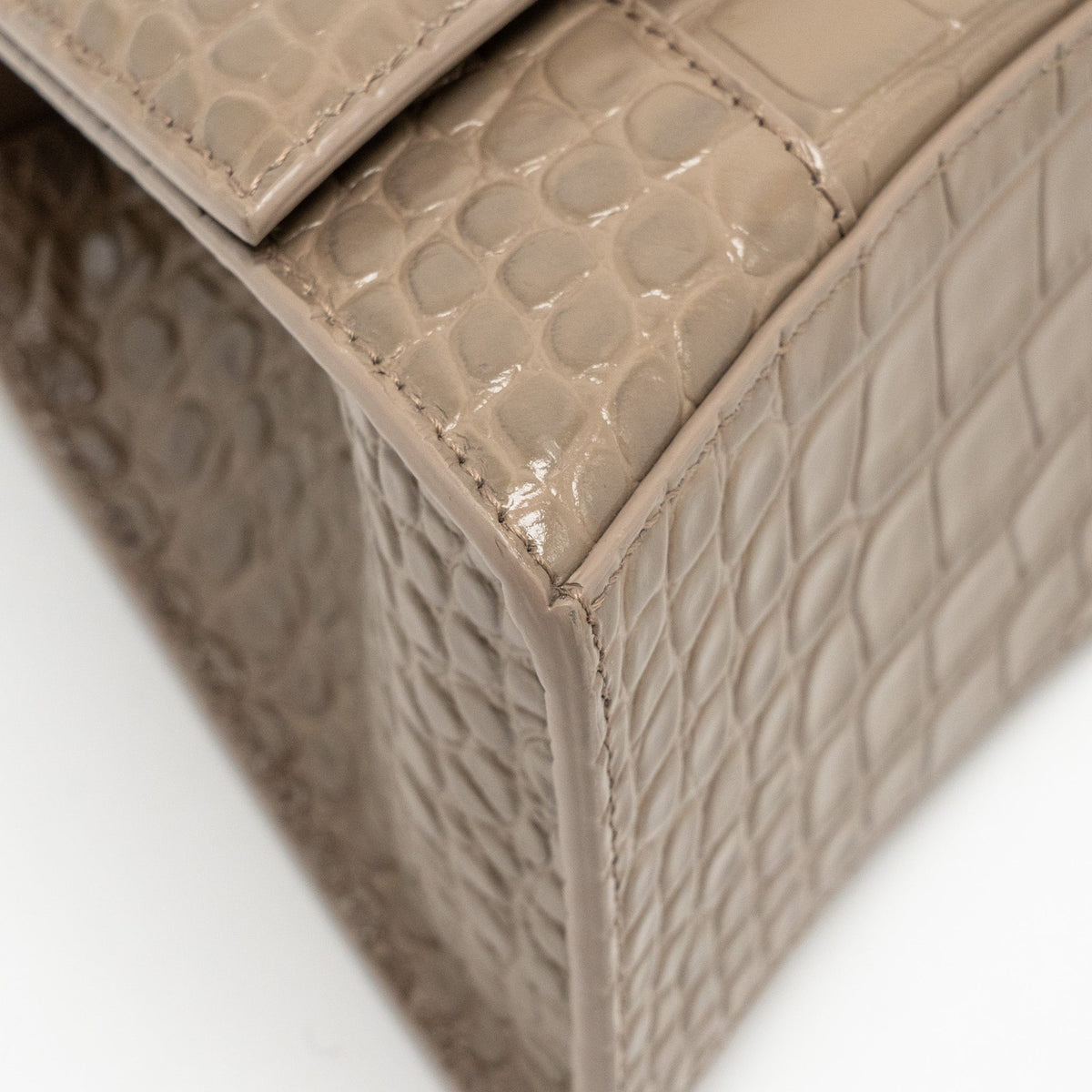 Balenciaga designer handbag calf closeup detail