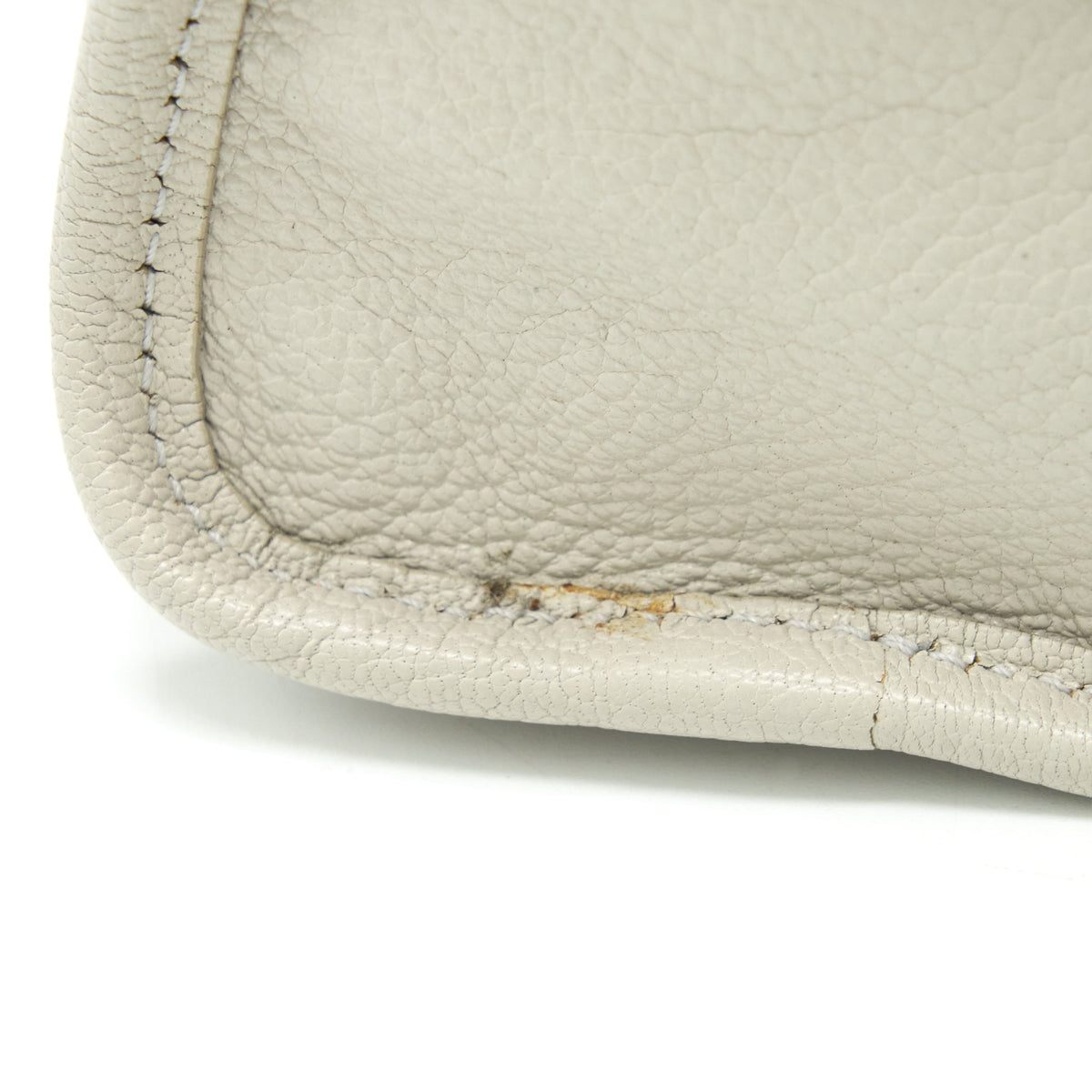 Balenciaga edged mini City bag light Grey GHW — Designer Leather Handbag