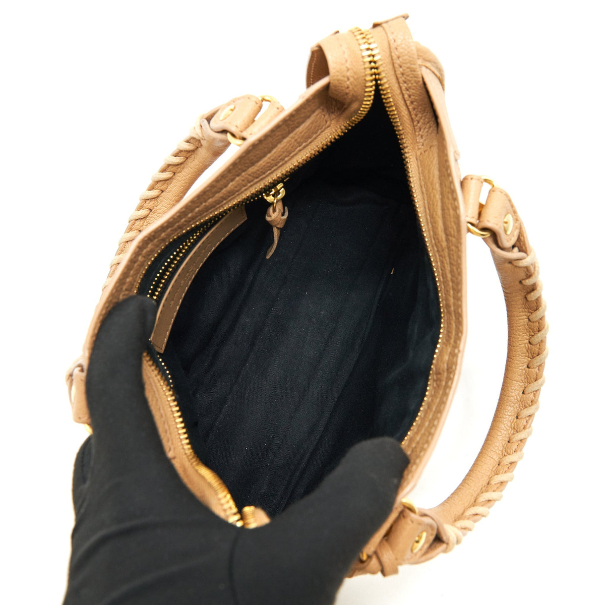 Luxar747 elegant leather Handbag top view