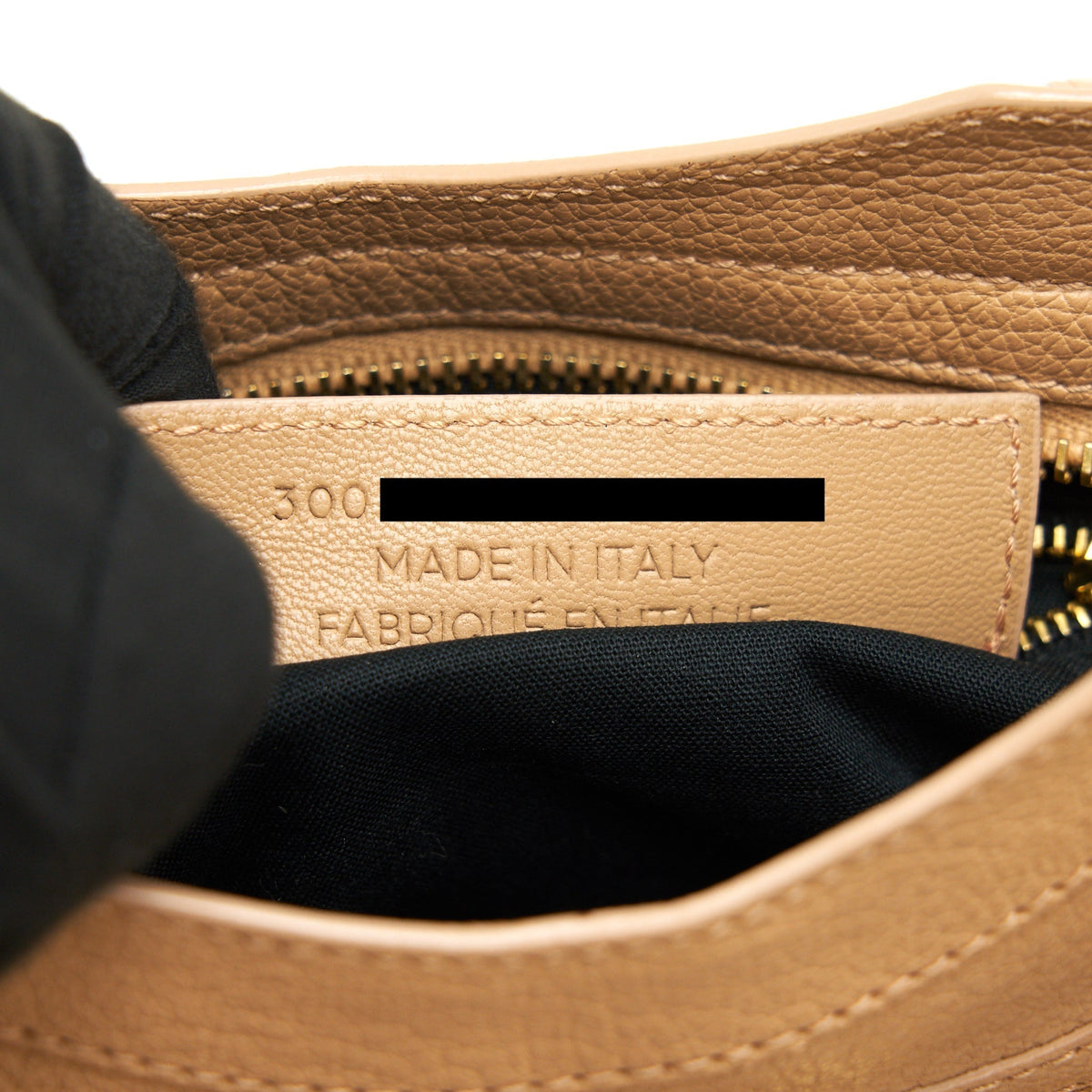 Side view of Balenciaga handbag Beige premium designer bag