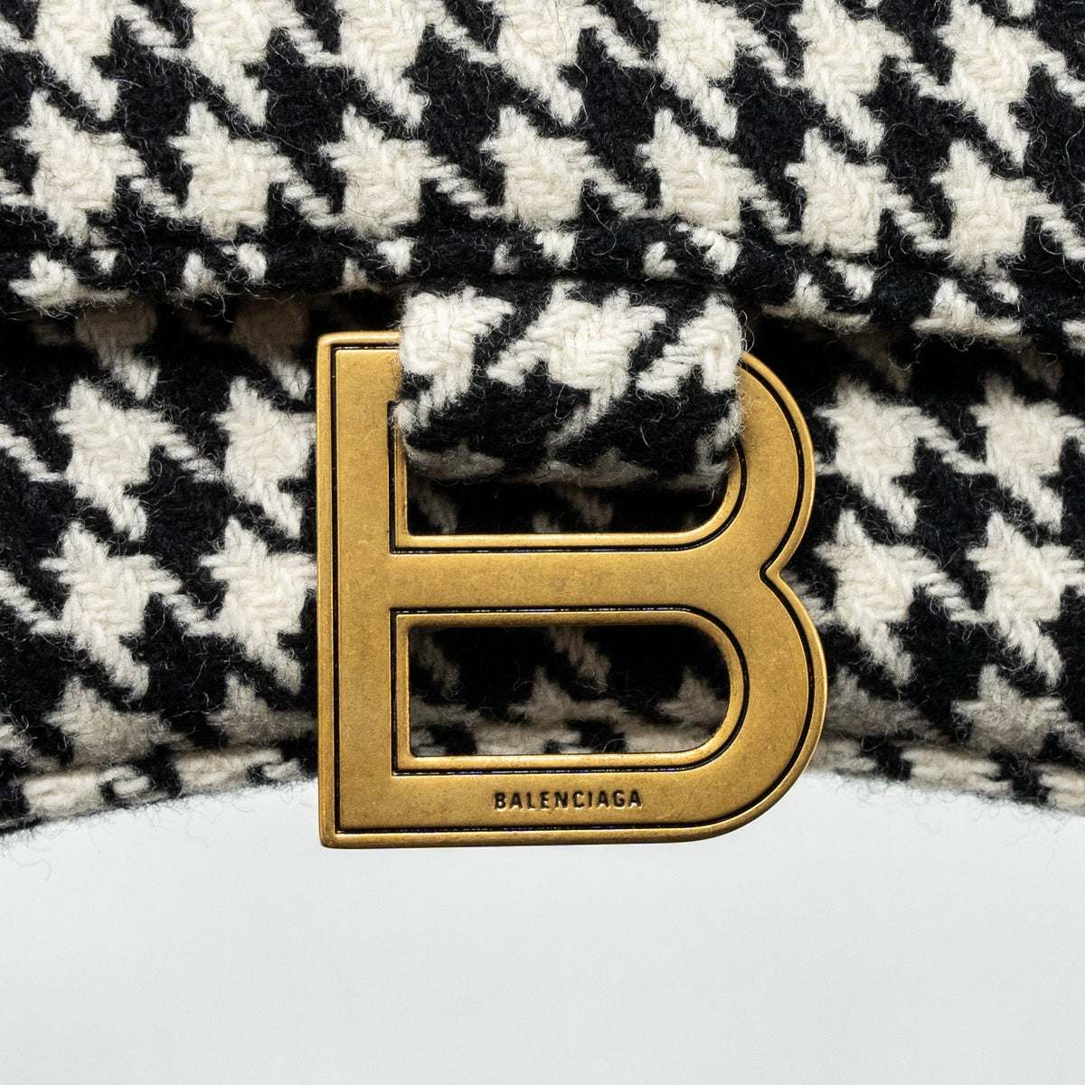 Balenciaga designer handbag leather closeup detail