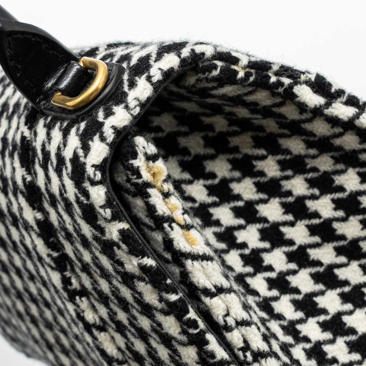 Balenciaga designer handbag leather closeup detail