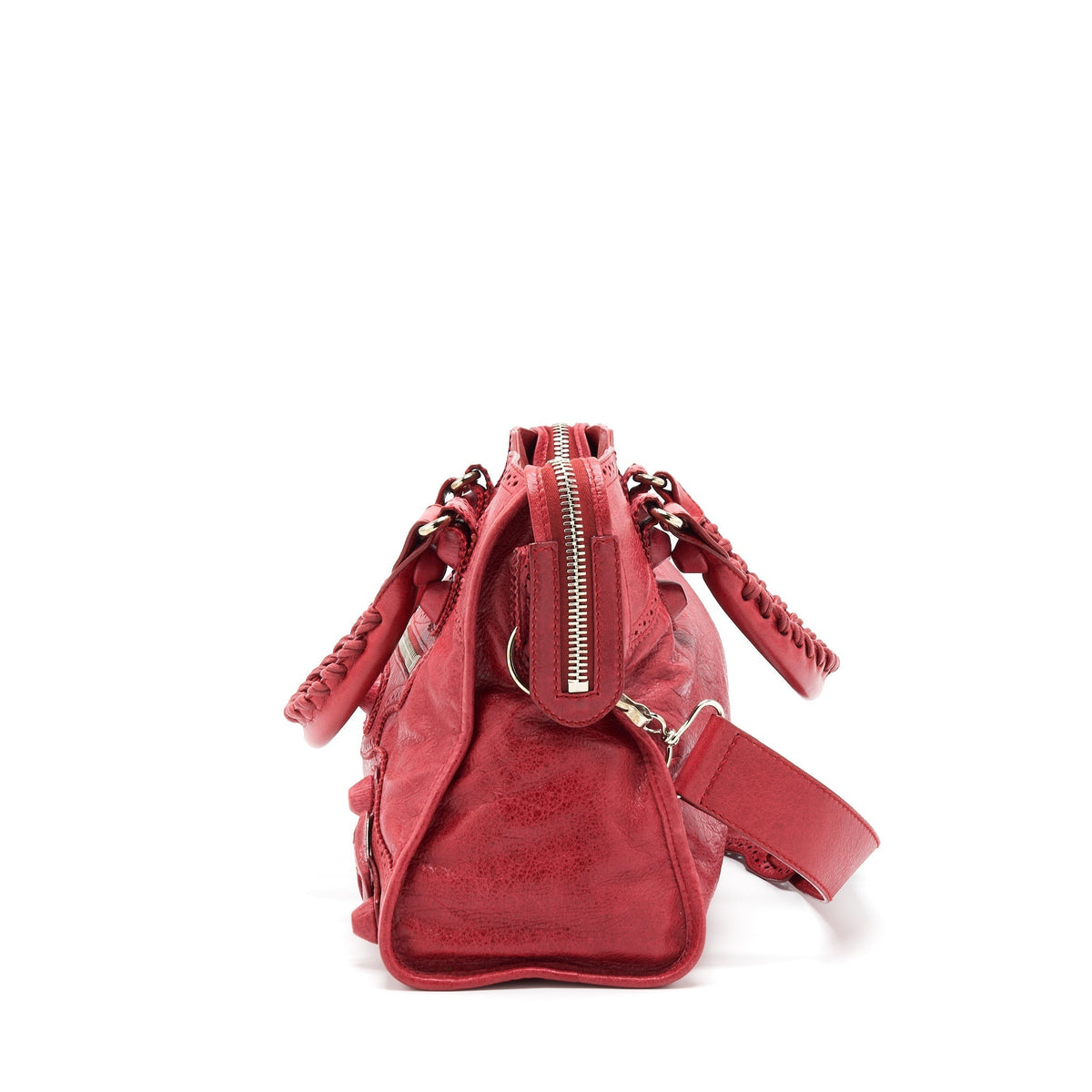Balenciaga Giant City Bag Red SHW — Designer Leather Handbag