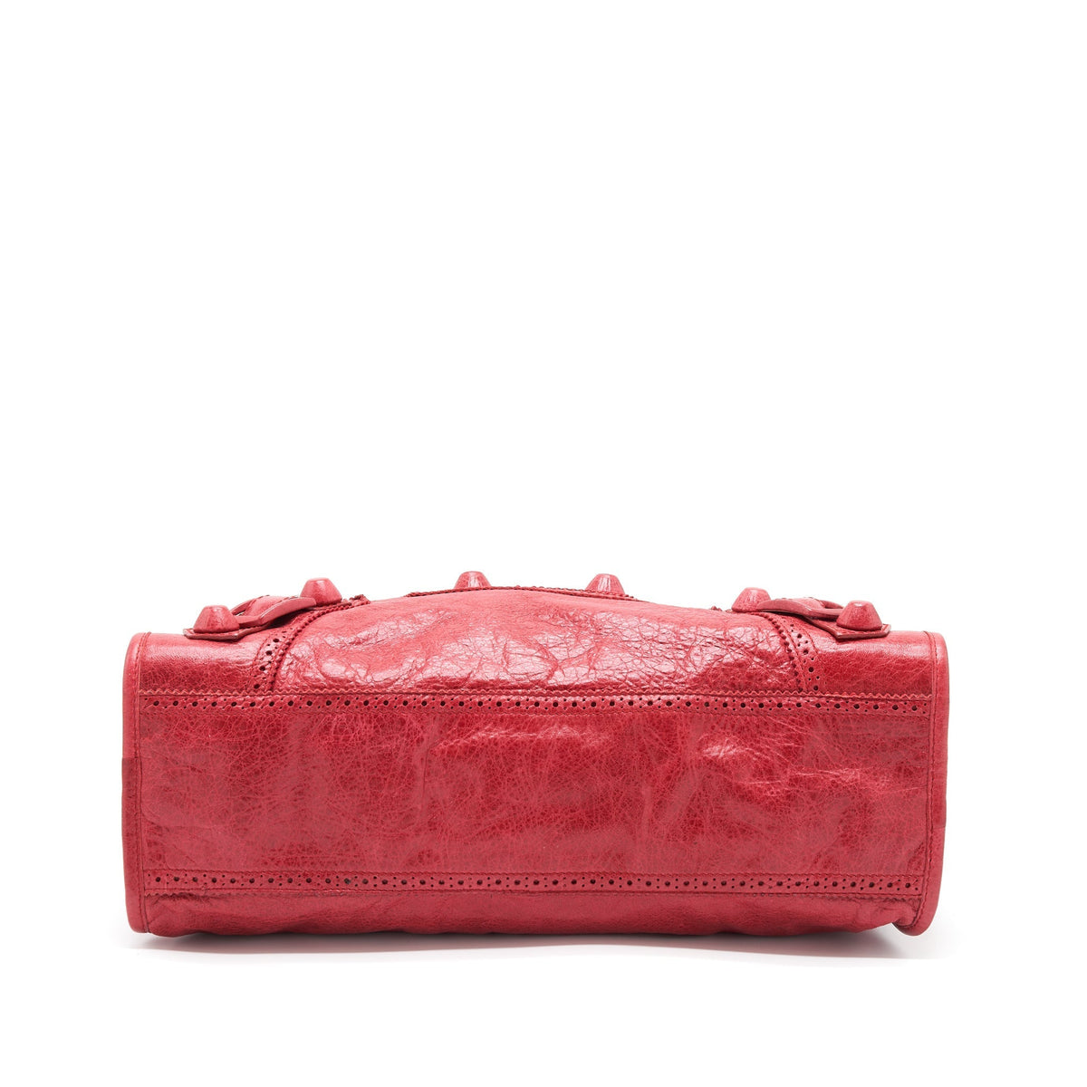 Balenciaga Giant City Bag Red SHW — Designer Leather Handbag