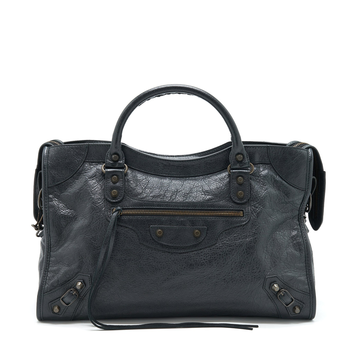 Balenciaga women's handbag Black luxury designer leather