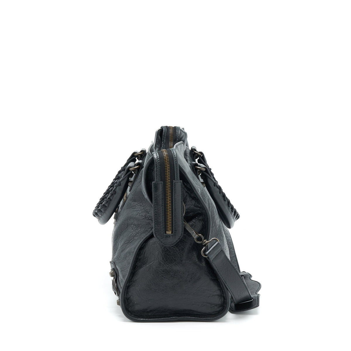 Balenciaga women's handbag Black luxury designer leather