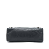 Side view of Balenciaga handbag Black premium designer bag