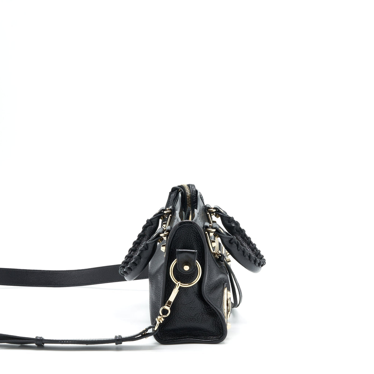 Balenciaga designer handbag leather closeup detail