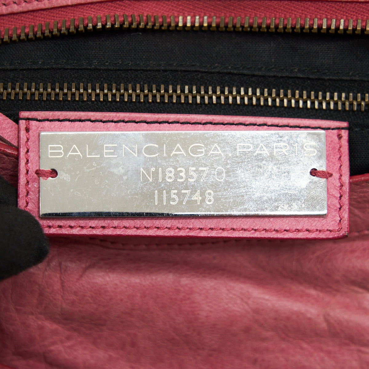 Balenciaga Classic city Pink bag black hardware | Designer Leather Handbag