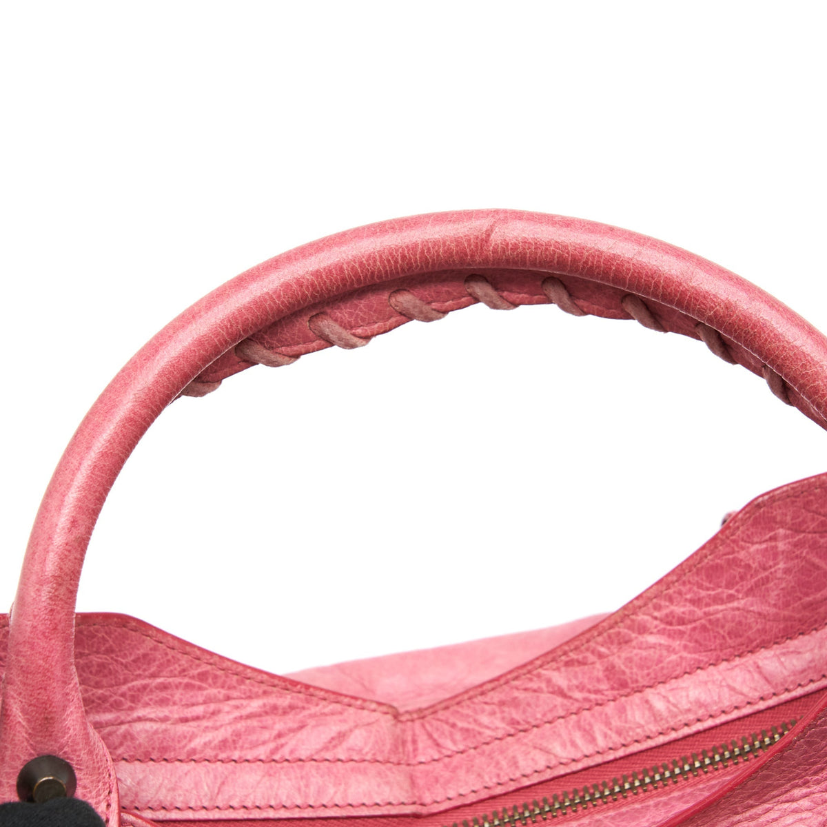 Balenciaga Classic city Pink bag black hardware | Designer Leather Handbag