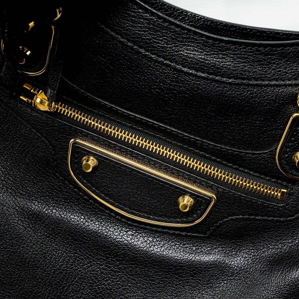 Balenciaga Classic City Bag Leather Black GHW — Designer Leather Handbag