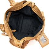 Balenciaga designer handbag leather closeup detail