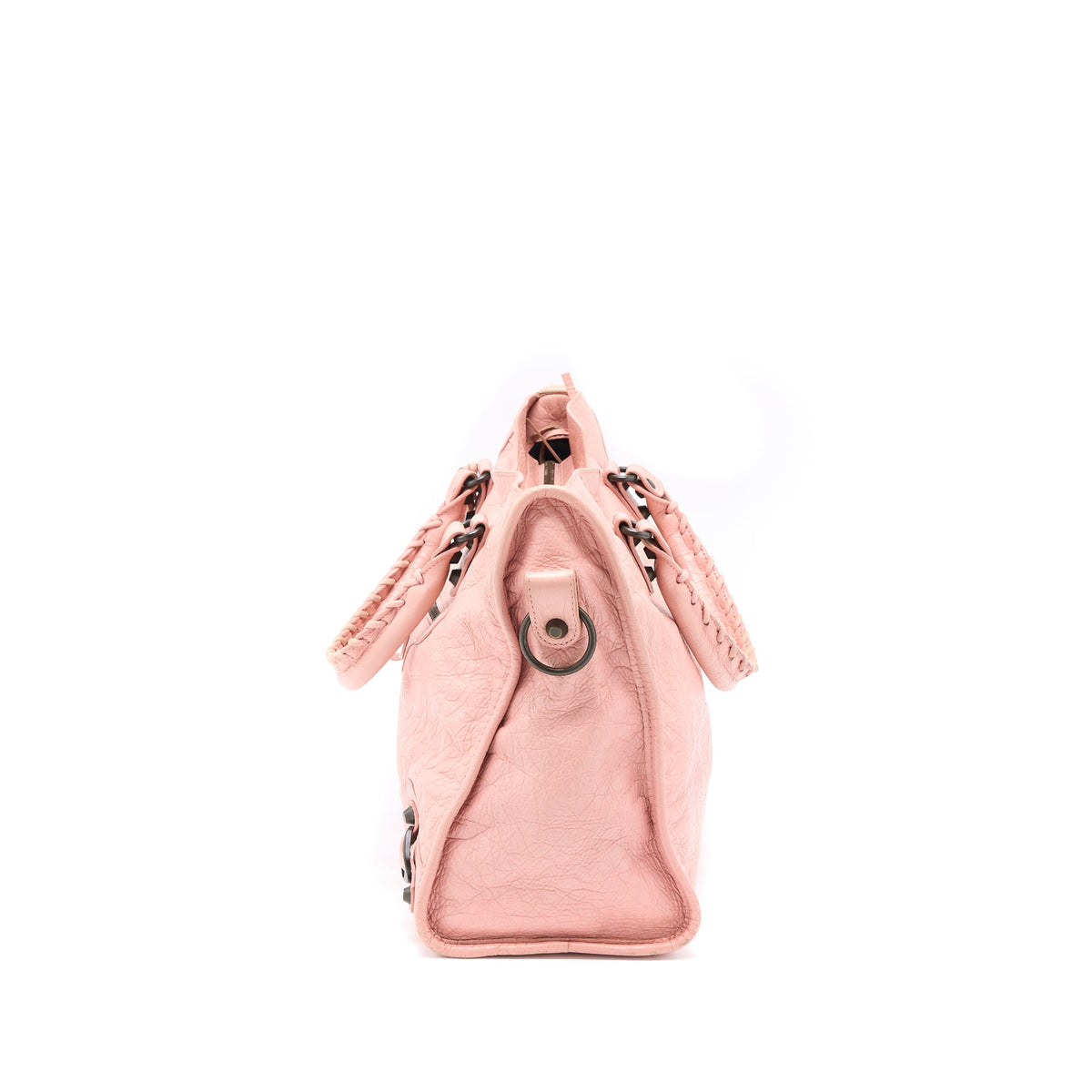 Balenciaga Classic City Bag Leather Pink Black Hardware — Designer Leather Handbag