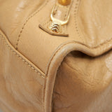 Balenciaga women's handbag Beige luxury designer leather