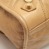 Side view of Balenciaga handbag Beige premium designer bag