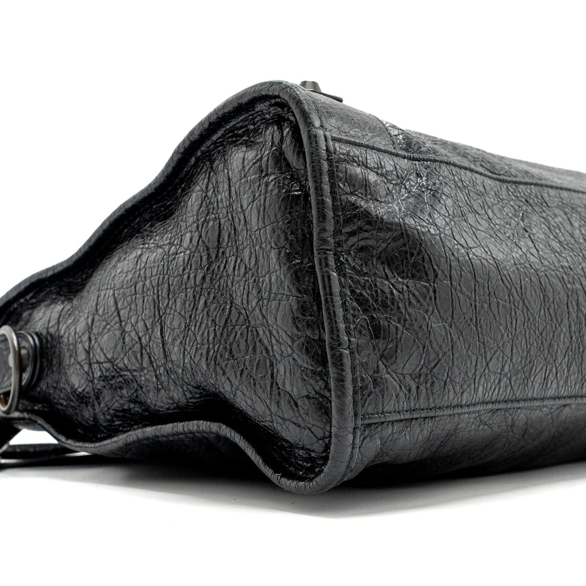 Balenciaga City Bag Calfskin Black Ruthenium Hardware — Designer Leather Handbag