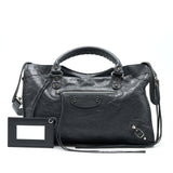 Balenciaga women's handbag Grey luxury designer leather