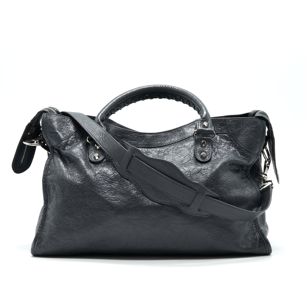 Luxar730 elegant leather Handbag angled view