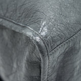 Balenciaga authentic luxury handbag Grey leather craftsmanship