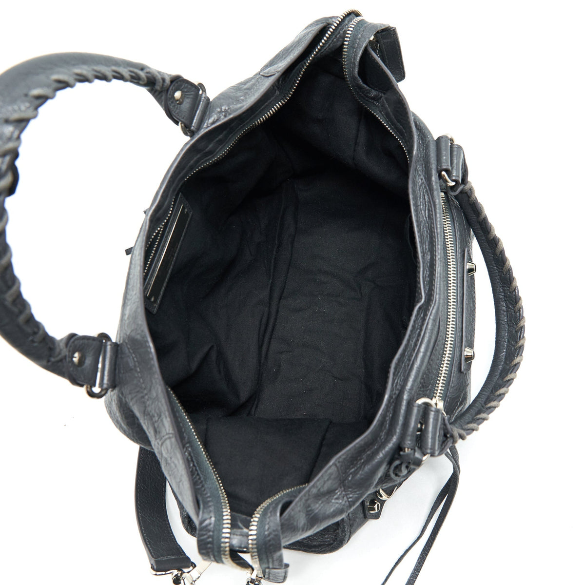 Balenciaga designer handbag leather closeup detail