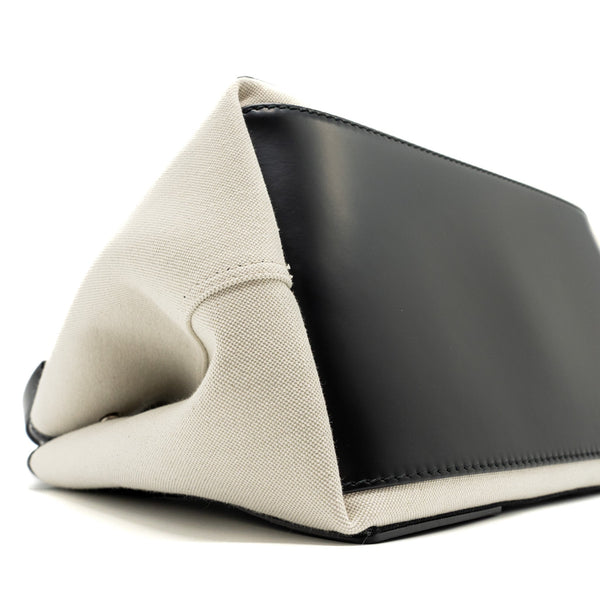 Balenciaga Cabas Tote Bag Canvas/Calfskin Beige/Black SHW — Luxury Canvas Tote Bag