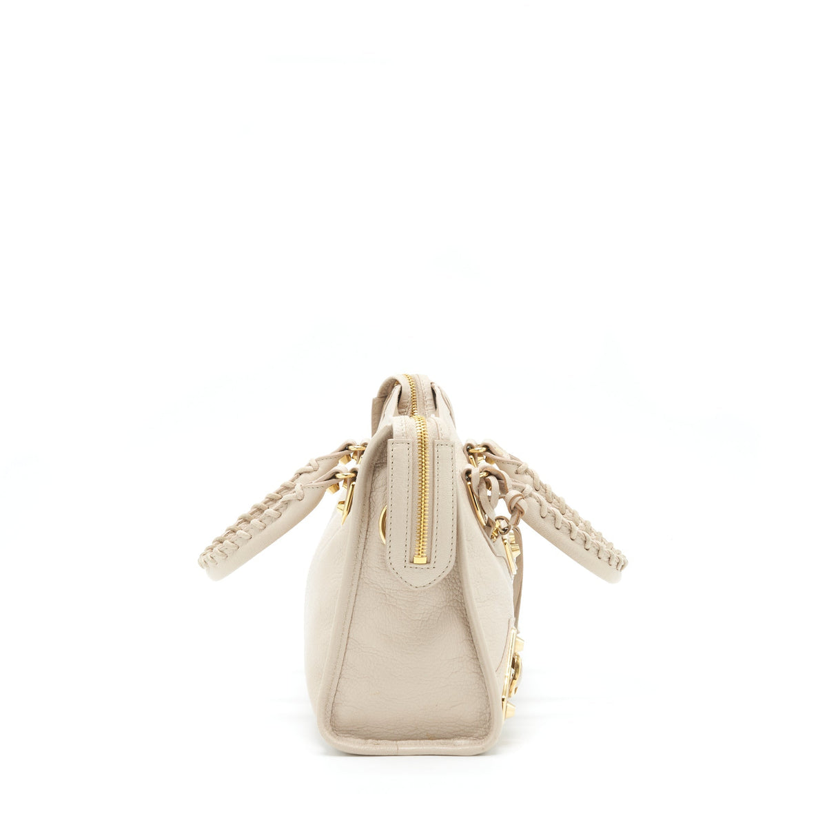 Balenciaga Mini City Bag Beige GHW — Designer Leather Handbag