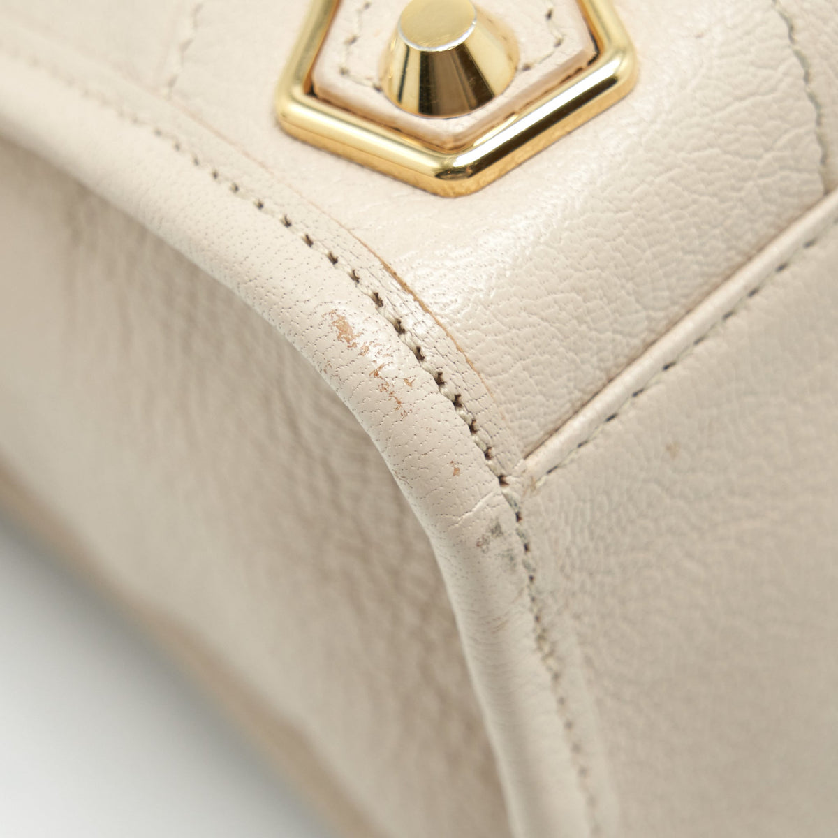 Balenciaga Mini City Bag Beige GHW — Designer Leather Handbag