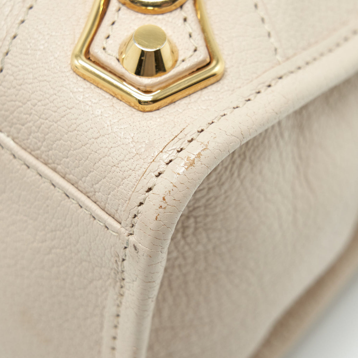 Balenciaga Mini City Bag Beige GHW — Designer Leather Handbag